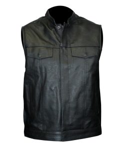 Custom Men’s High Quality Leather Vest